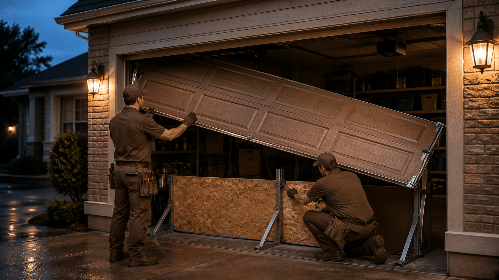 Emergency Garage Door Temporary Security by University Park TX Garage Doors