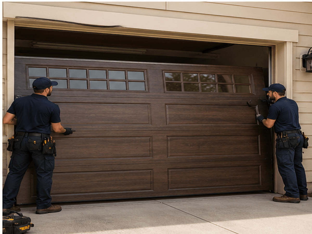 Professional garage door installation service in University Park Texas