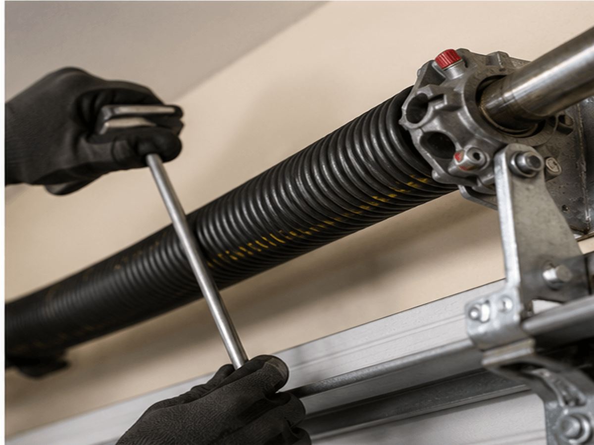 Garage door torsion spring repair and replacement service in University Park