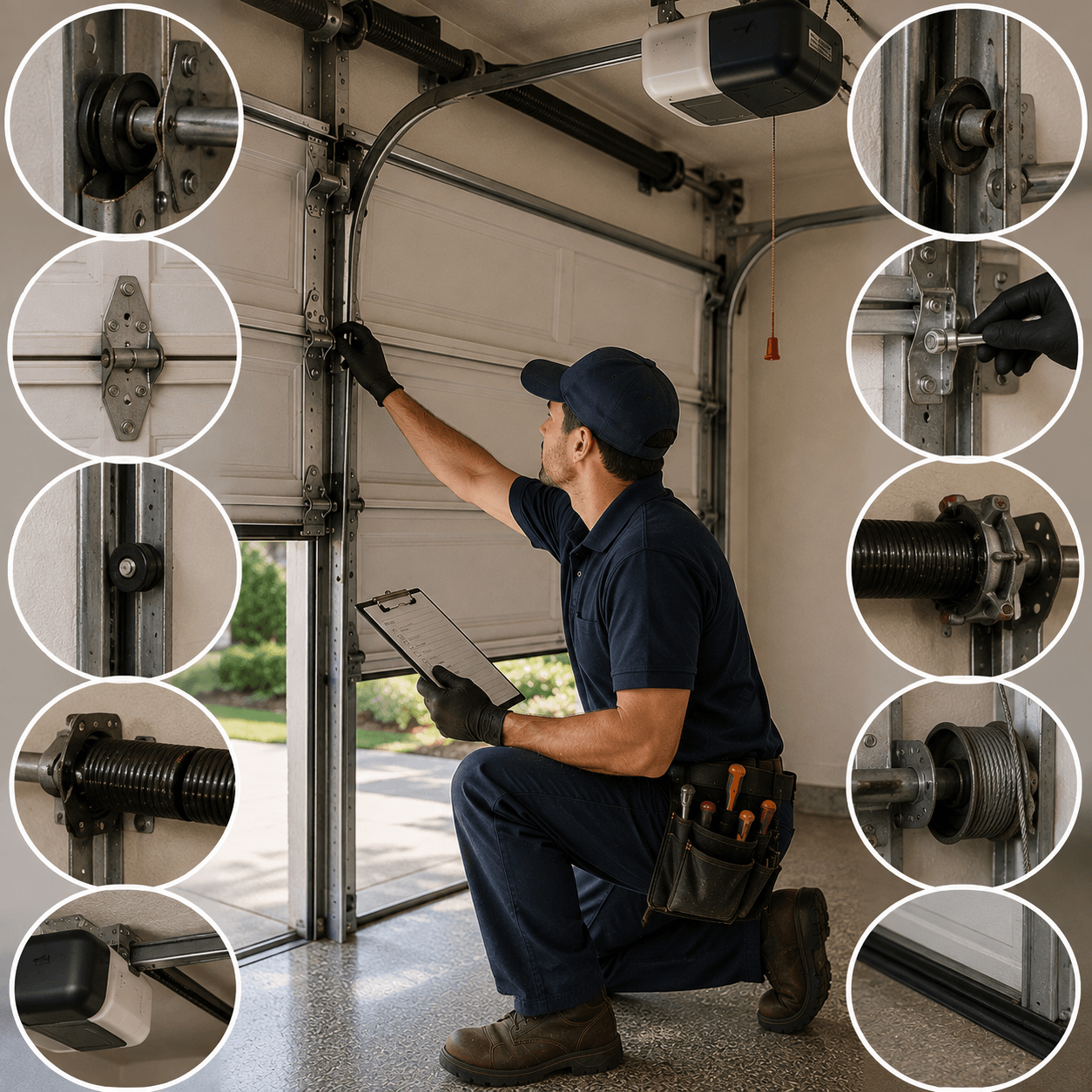 Garage Door Maintenance Inspection Details by University Park TX Garage Doors