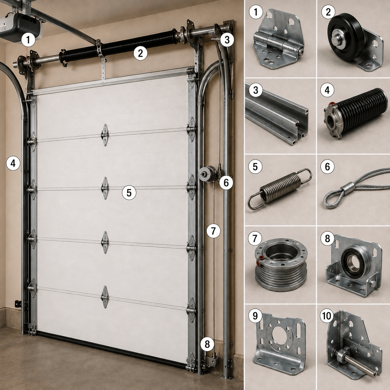 Garage Door Components and Parts by University Park TX Garage Doors