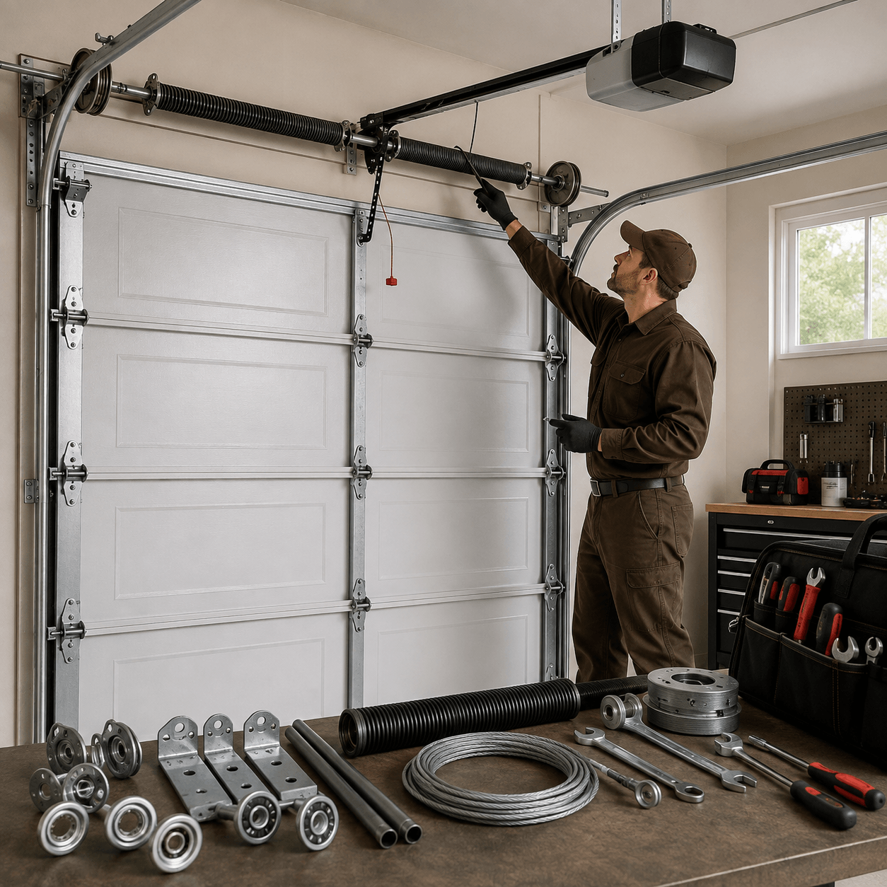 Garage Door Parts Inspection by University Park TX Garage Doors